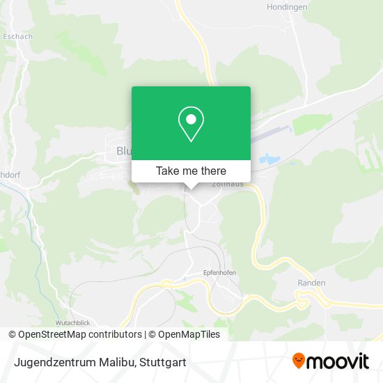 Jugendzentrum Malibu map