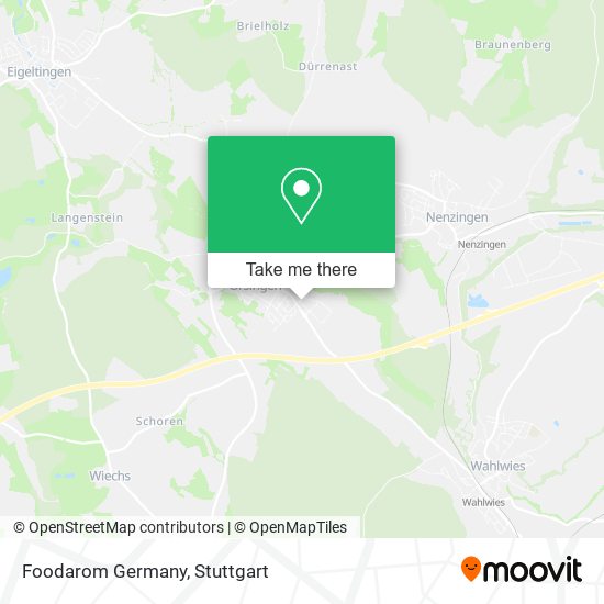 Карта Foodarom Germany