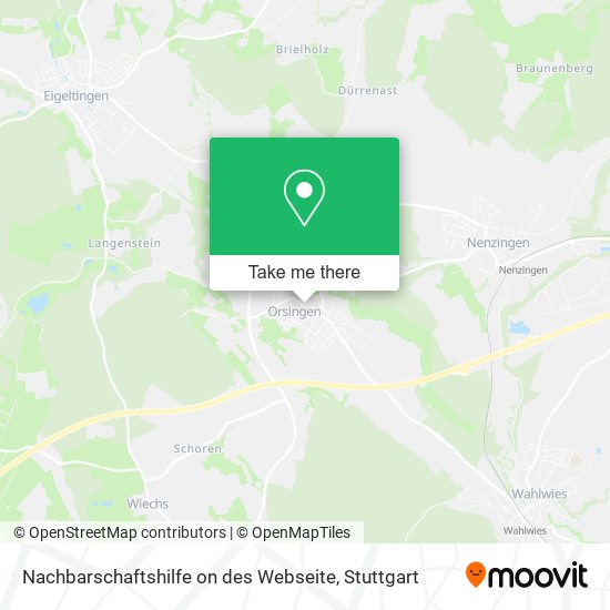 Nachbarschaftshilfe on des Webseite map