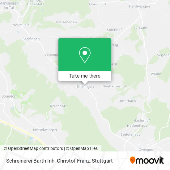 Карта Schreinerei Barth Inh. Christof Franz