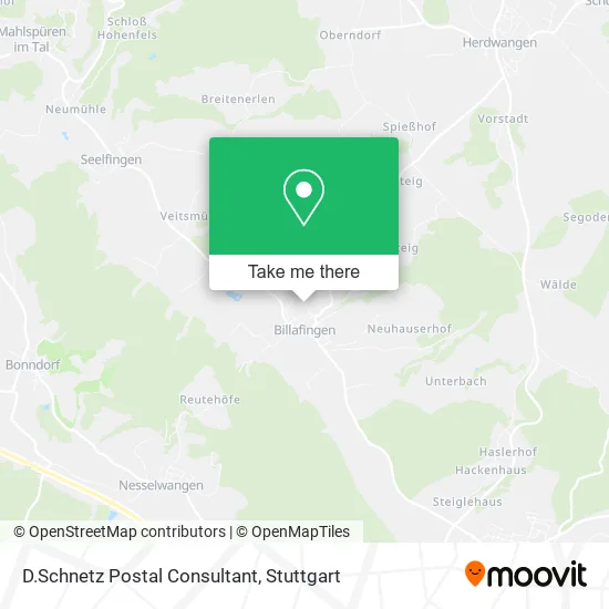 Карта D.Schnetz Postal Consultant