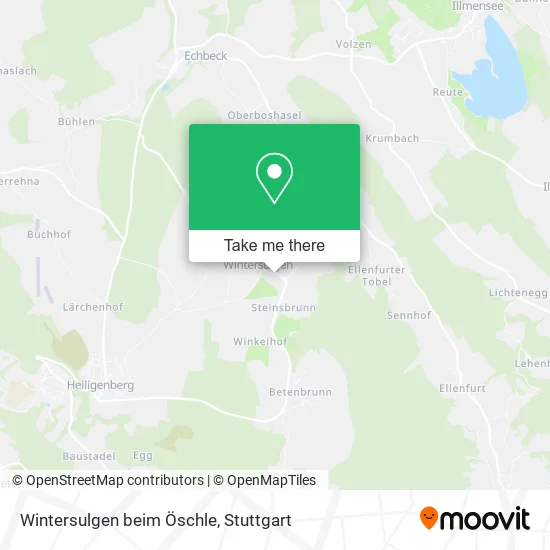 Карта Wintersulgen beim Öschle