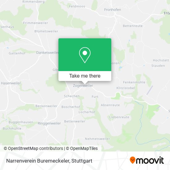 Narrenverein Buremeckeler map