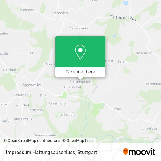 Impressum Haftungsauschluss map