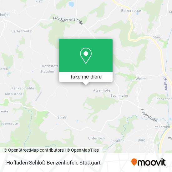 Hofladen Schloß Benzenhofen map