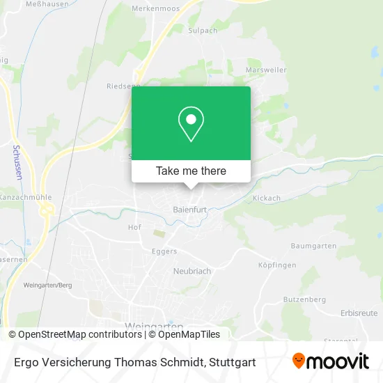 Карта Ergo Versicherung Thomas Schmidt