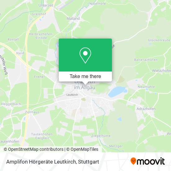 Amplifon Hörgeräte Leutkirch map