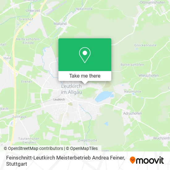 Карта Feinschnitt-Leutkirch Meisterbetrieb Andrea Feiner