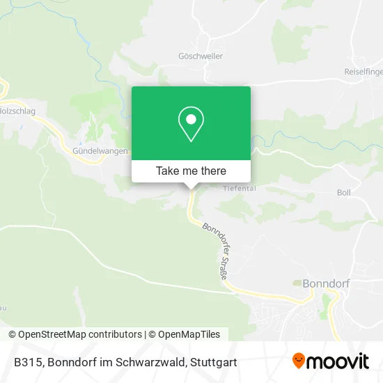 Карта B315, Bonndorf im Schwarzwald