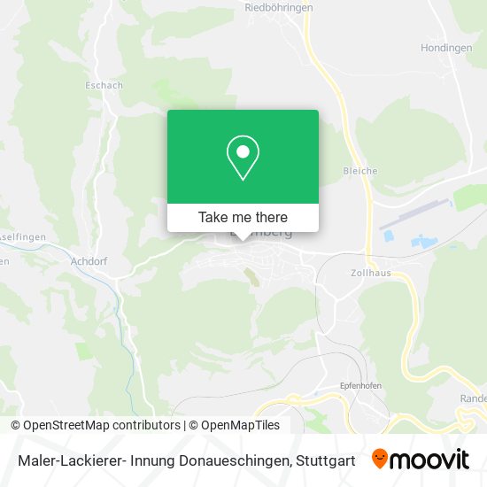 Карта Maler-Lackierer- Innung Donaueschingen