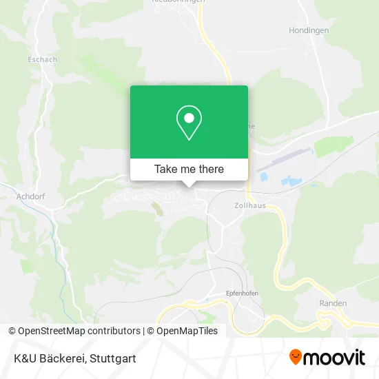 Карта K&U Bäckerei