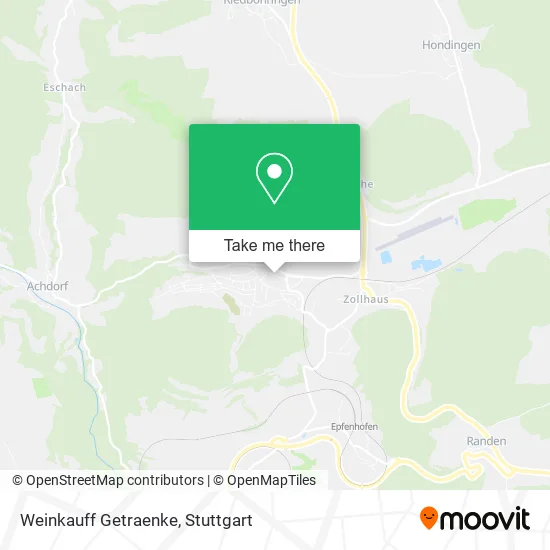 Карта Weinkauff Getraenke
