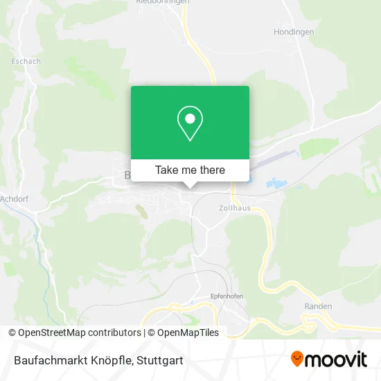 Карта Baufachmarkt Knöpfle