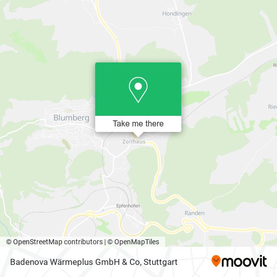 Badenova Wärmeplus GmbH & Co map