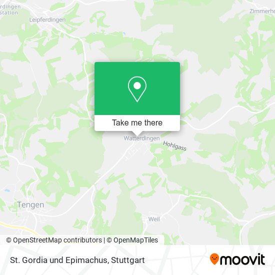 Карта St. Gordia und Epimachus
