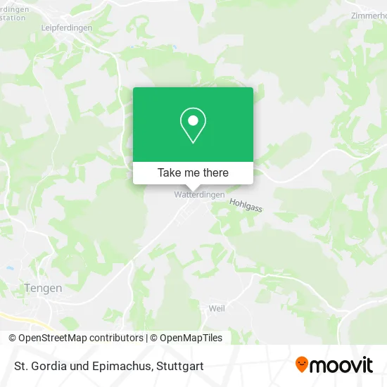 Карта St. Gordia und Epimachus