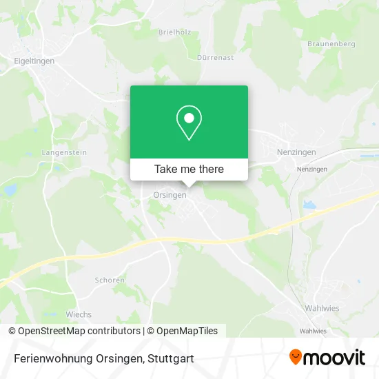 Карта Ferienwohnung Orsingen