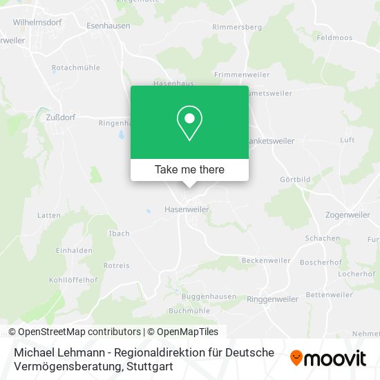 Michael Lehmann - Regionaldirektion für Deutsche Vermögensberatung map