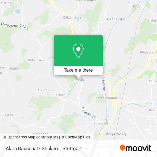 Akira Bauschatz Stickerei map