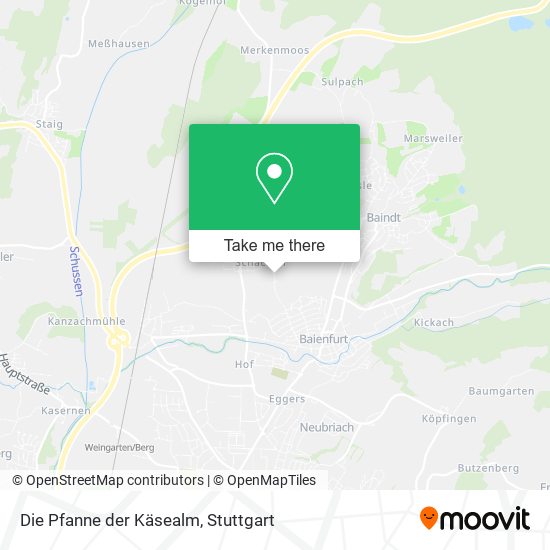 Die Pfanne der Käsealm map