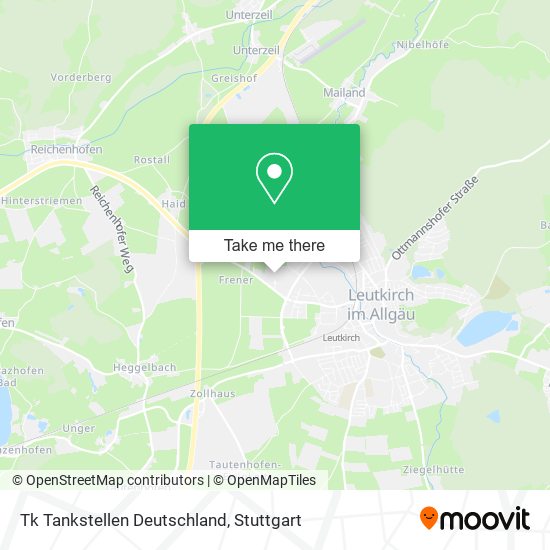 Tk Tankstellen Deutschland map