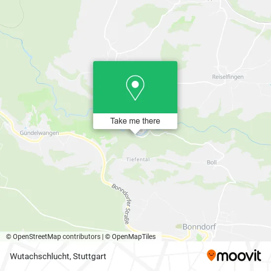 Карта Wutachschlucht
