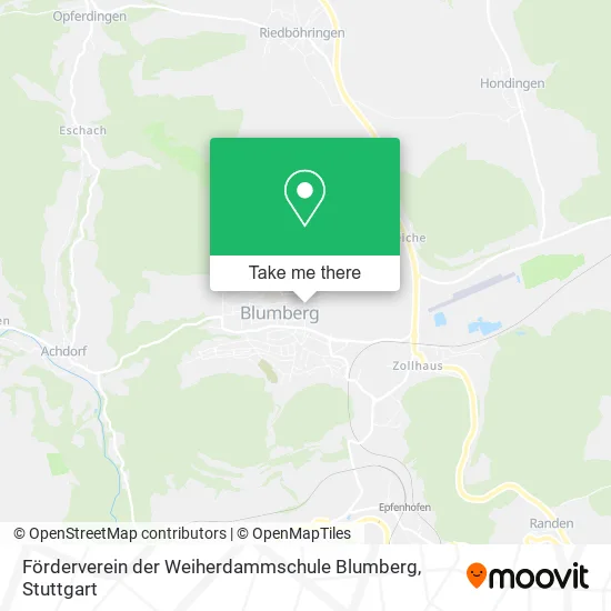 Карта Förderverein der Weiherdammschule Blumberg