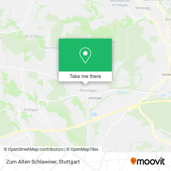 Карта Zum Alten Schlawiner
