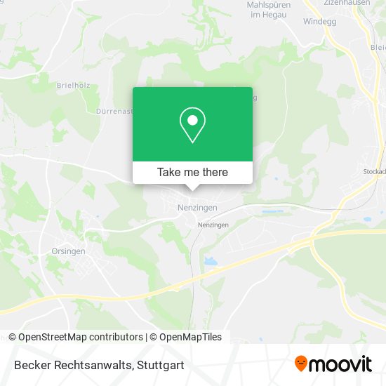 Becker Rechtsanwalts map