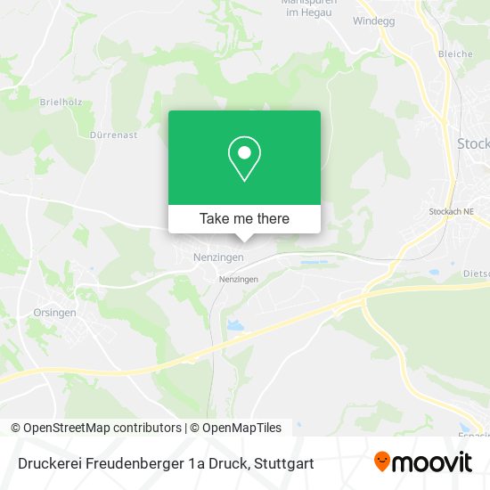 Druckerei Freudenberger 1a Druck map