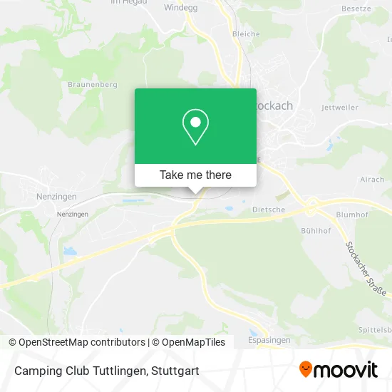 Карта Camping Club Tuttlingen