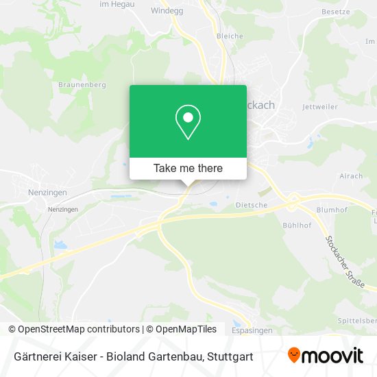 Gärtnerei Kaiser - Bioland Gartenbau map