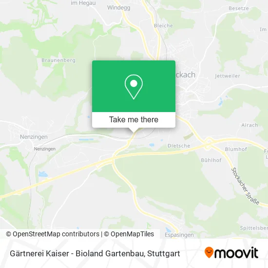 Карта Gärtnerei Kaiser - Bioland Gartenbau