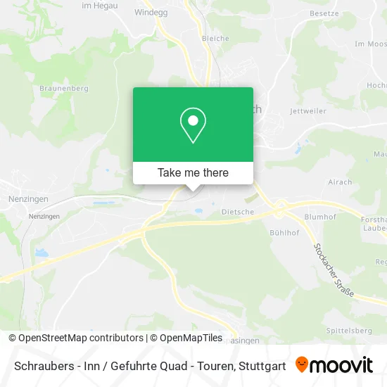 Карта Schraubers - Inn / Gefuhrte Quad - Touren