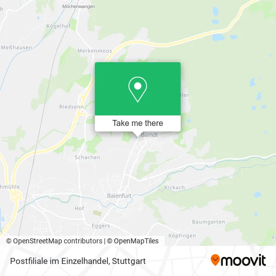 Карта Postfiliale im Einzelhandel