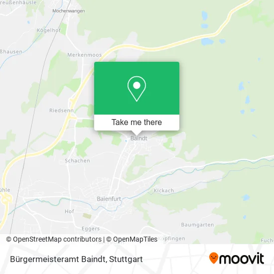 Карта Bürgermeisteramt Baindt