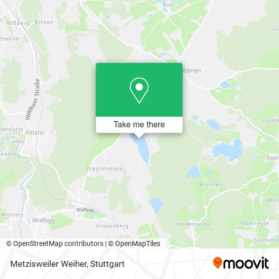 Metzisweiler Weiher map