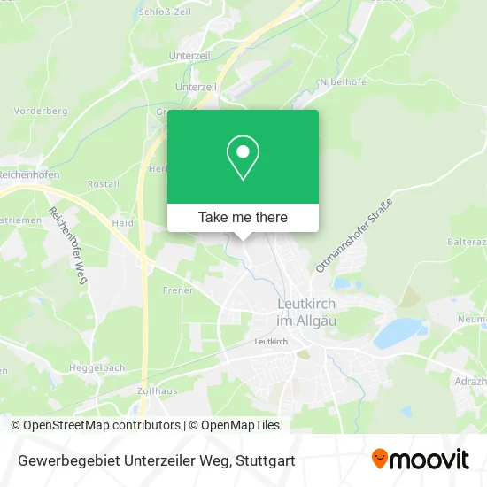 Карта Gewerbegebiet Unterzeiler Weg