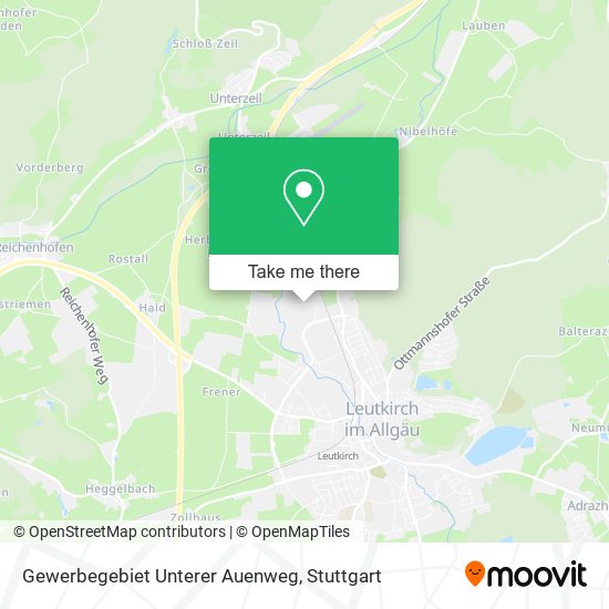 Gewerbegebiet Unterer Auenweg map