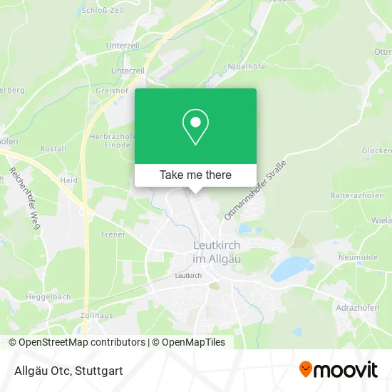 Карта Allgäu Otc