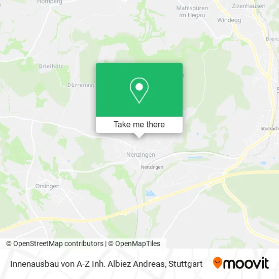 Карта Innenausbau von A-Z Inh. Albiez Andreas