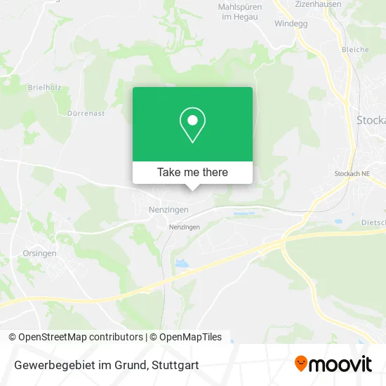 Карта Gewerbegebiet im Grund