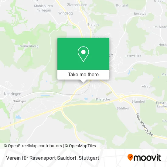 Карта Verein für Rasensport Sauldorf
