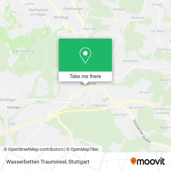 Карта Wasserbetten Trauminsel