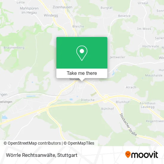 Карта Wörrle Rechtsanwälte
