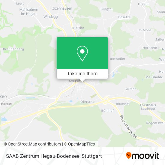 SAAB Zentrum Hegau-Bodensee map