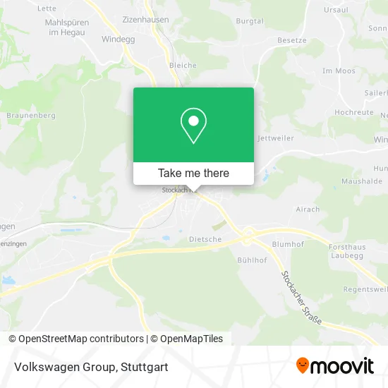 Карта Volkswagen Group