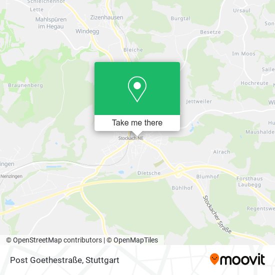 Post Goethestraße map
