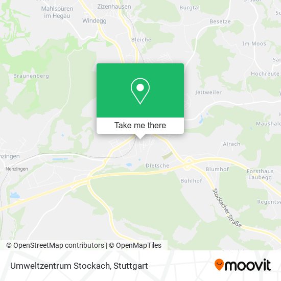Umweltzentrum Stockach map