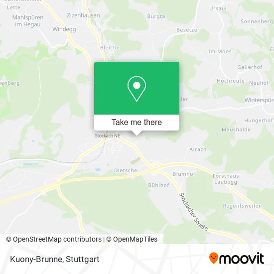 Карта Kuony-Brunne